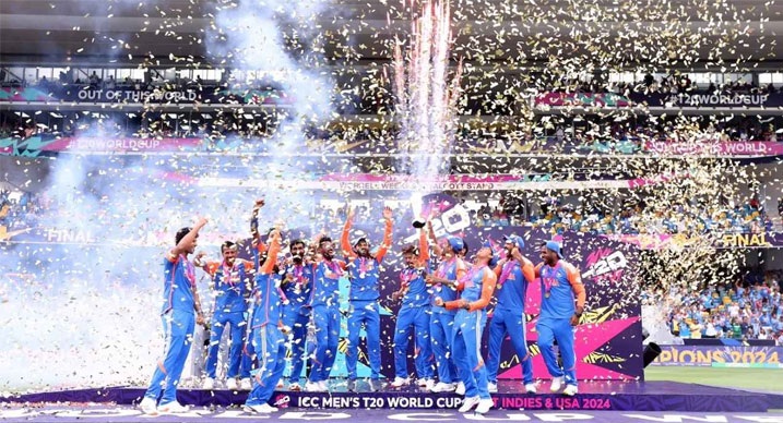 বিশ্বকাপ নবম আসরের ফাইনালে ভারত ৭ রানে হারিয়েছে দক্ষিণ আফ্রিকাকে